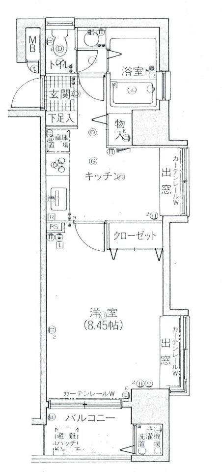 エンブルセレス常磐町604　平面図　編集